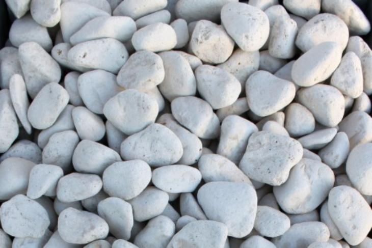 Белая галька галтовка (20-40 мм.)  купить в Томске от производителя, без посредников